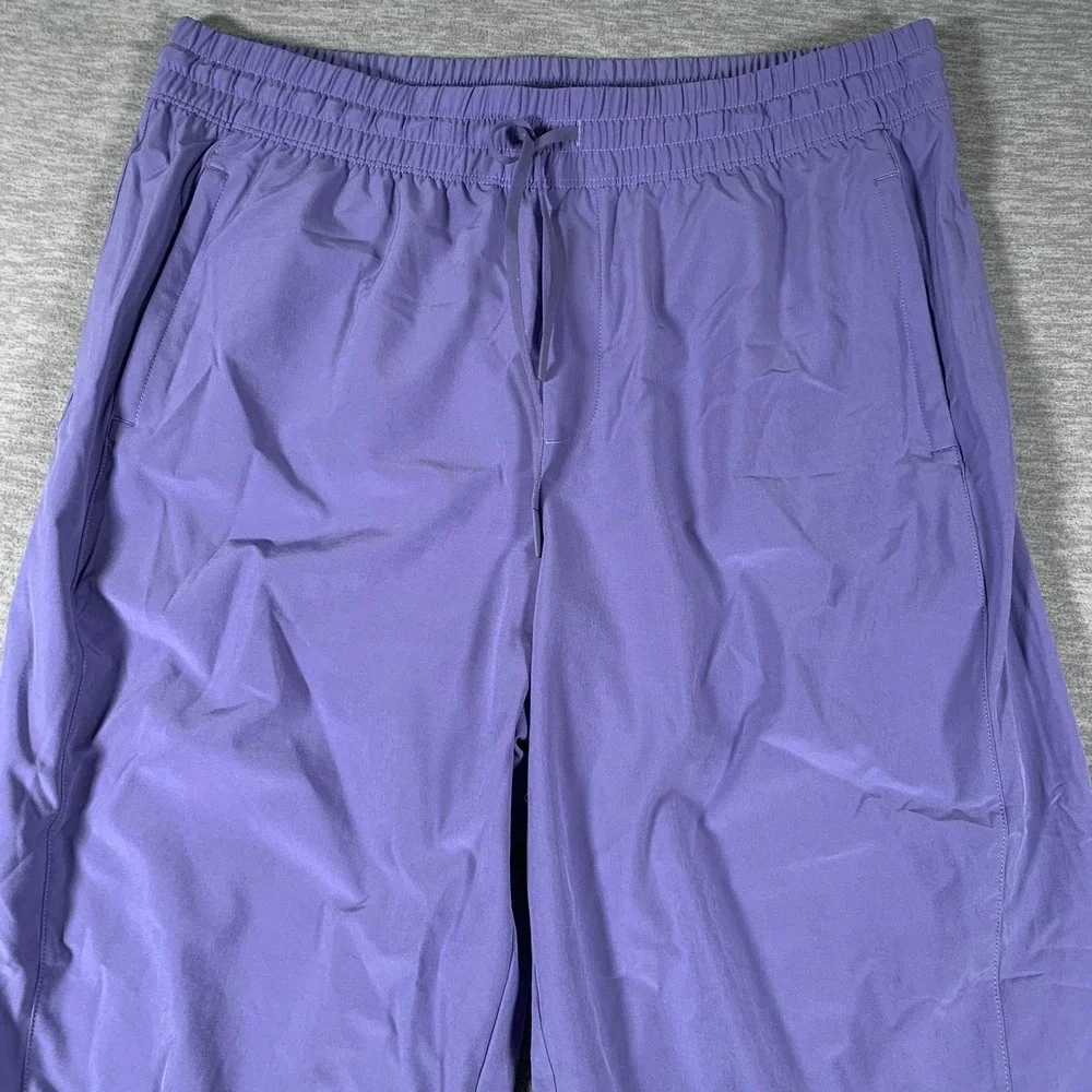 Athleta Pants Womens 14 Purple Lightweight Jogger Elastic Waist Stretch‎ Pockets
